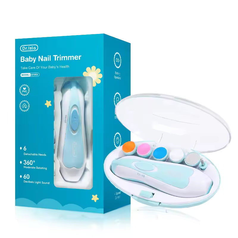 MAMIJOY Electric Baby Nail Clipper – Safe LED Nail Trimmer Kit