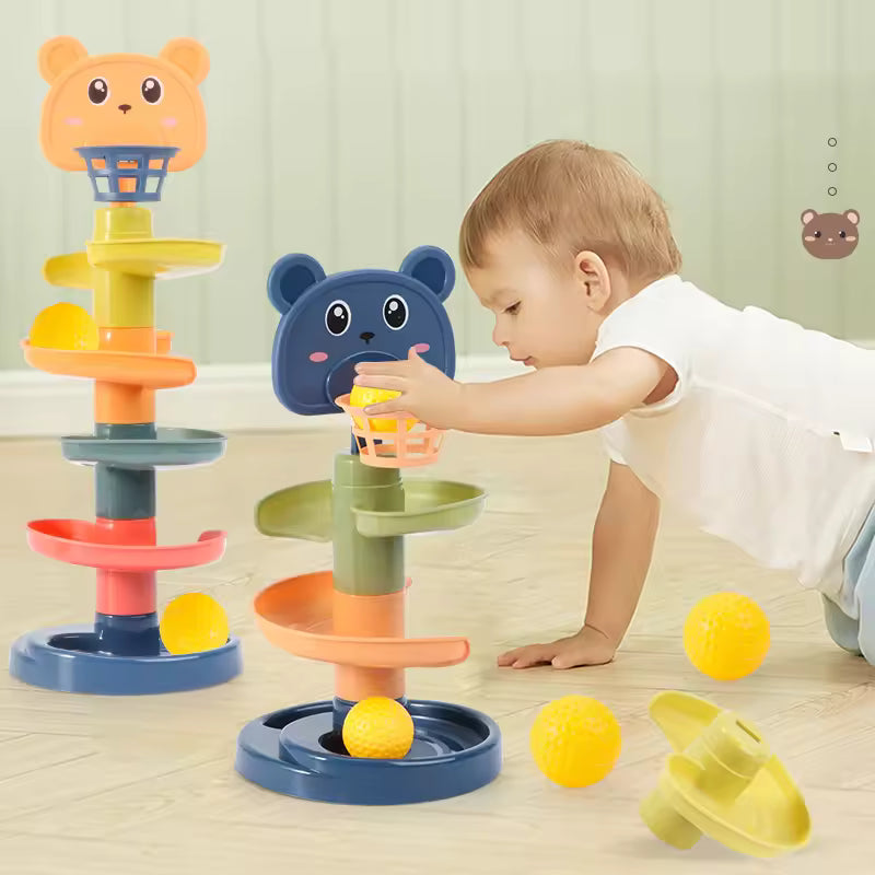 Montessori Rolling Ball – Sensory Track Toy