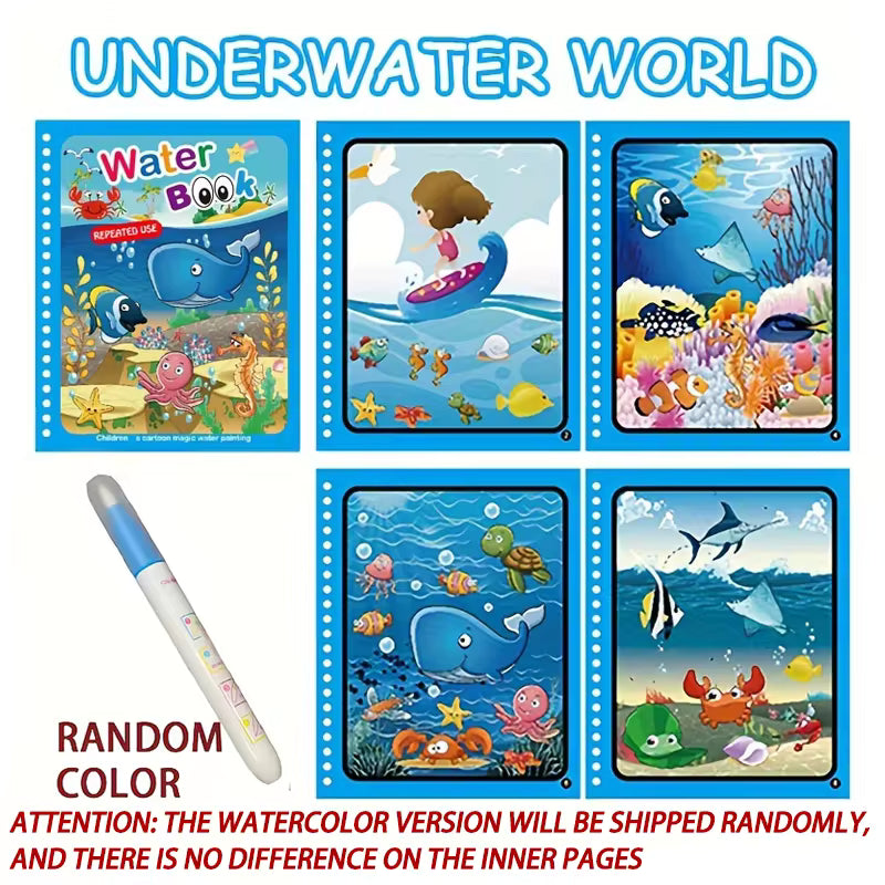 Magical Water Drawing Book β Reusable Montessori Coloring Toy