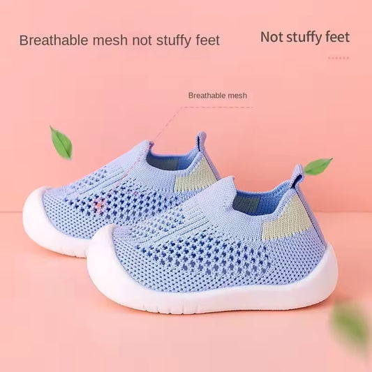 Toddler Knit Sneakers – Breathable Slip-On Kids Shoes