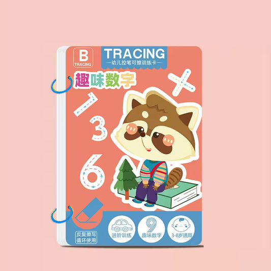 Toddler Tracing Practice Copybook – Reusable Pen Control Workbook
