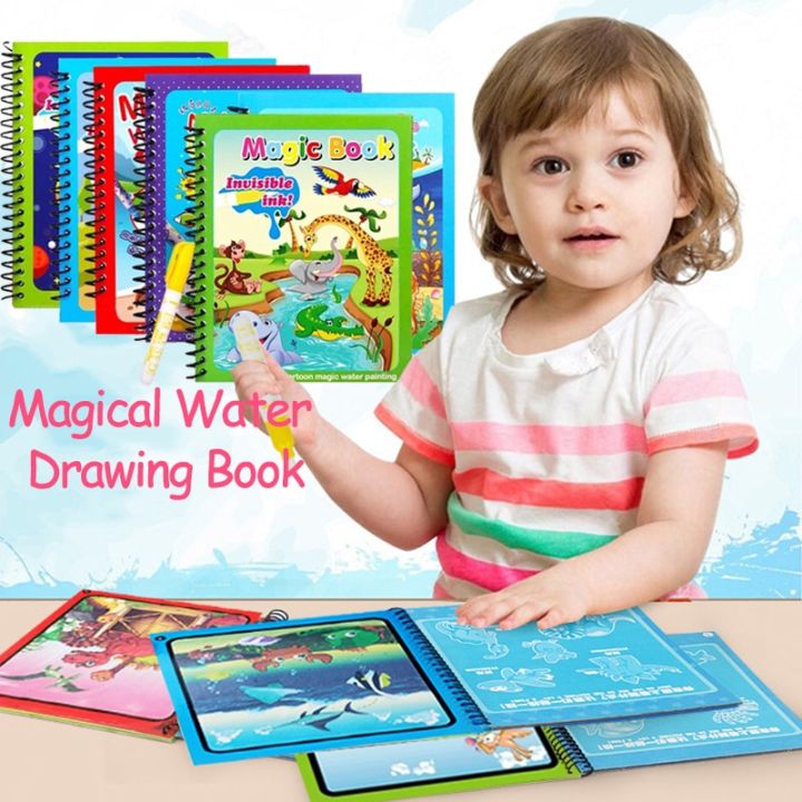 Magical Water Drawing Book – Reusable Montessori Coloring Toy