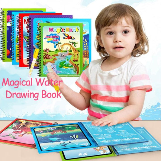 Magical Water Drawing Book – Reusable Montessori Coloring Toy