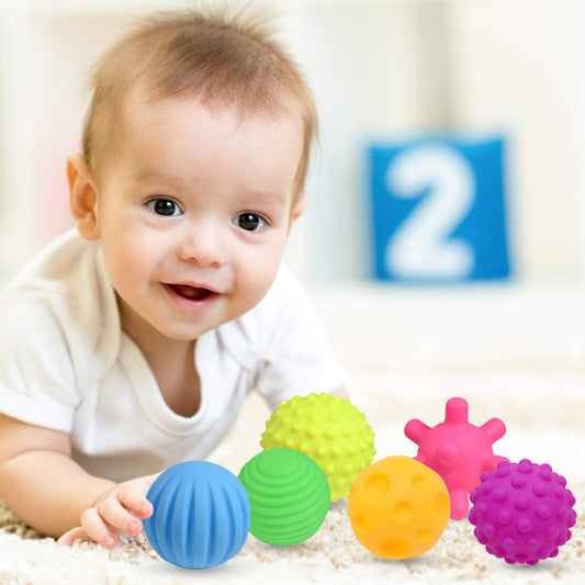 6PCS Baby Sensory Balls – Soft Textured Play Set