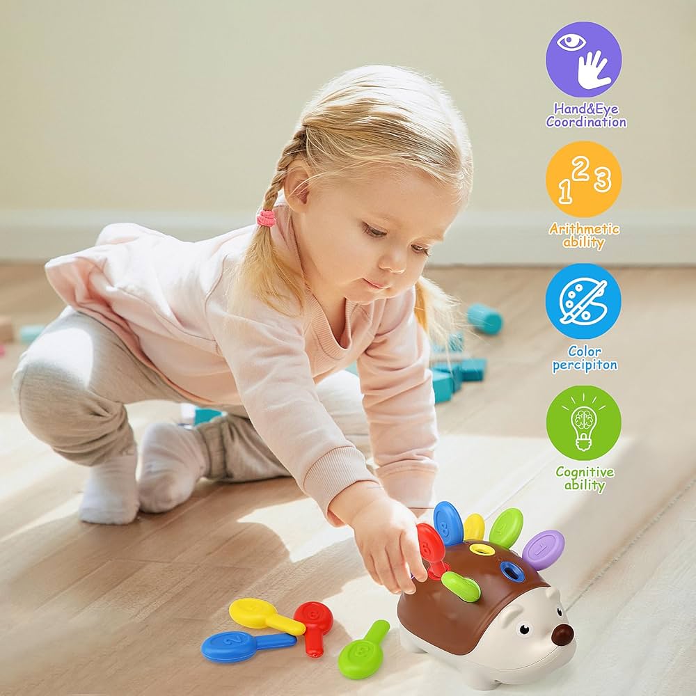 Montessori Baby Hedgehog Toy – Fine Motor & Sensory Learning Game