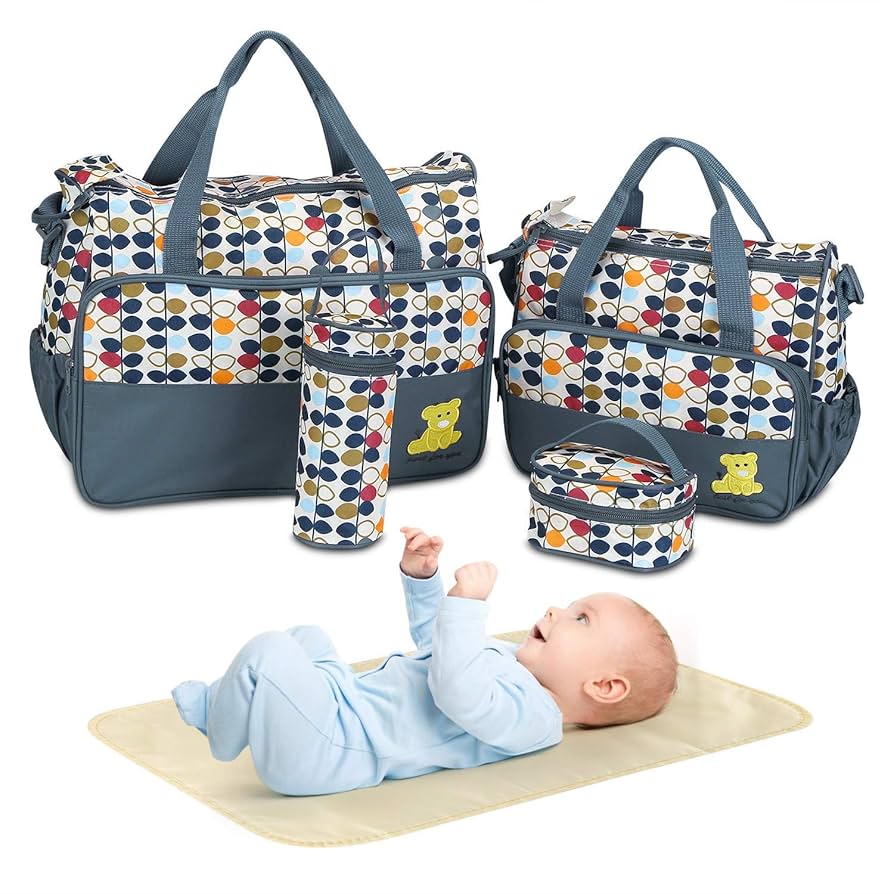 Insulated Baby Diaper & Bottle Bag – Stroller Storage for Essentials