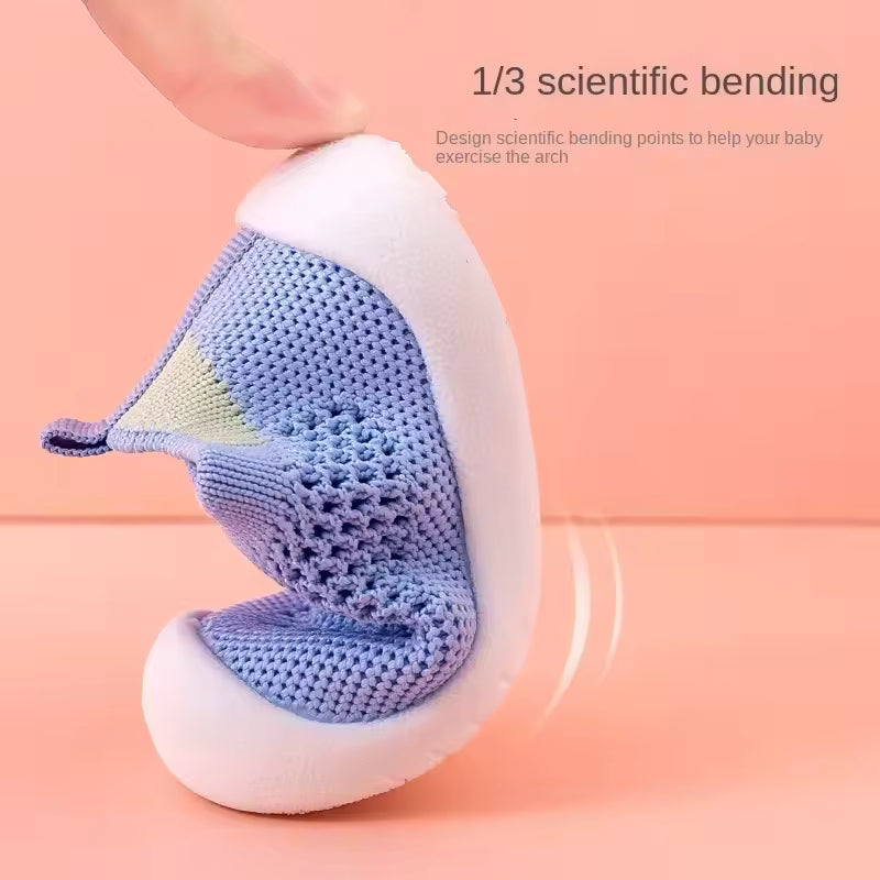 Toddler Knit Sneakers – Breathable Slip-On Kids Shoes