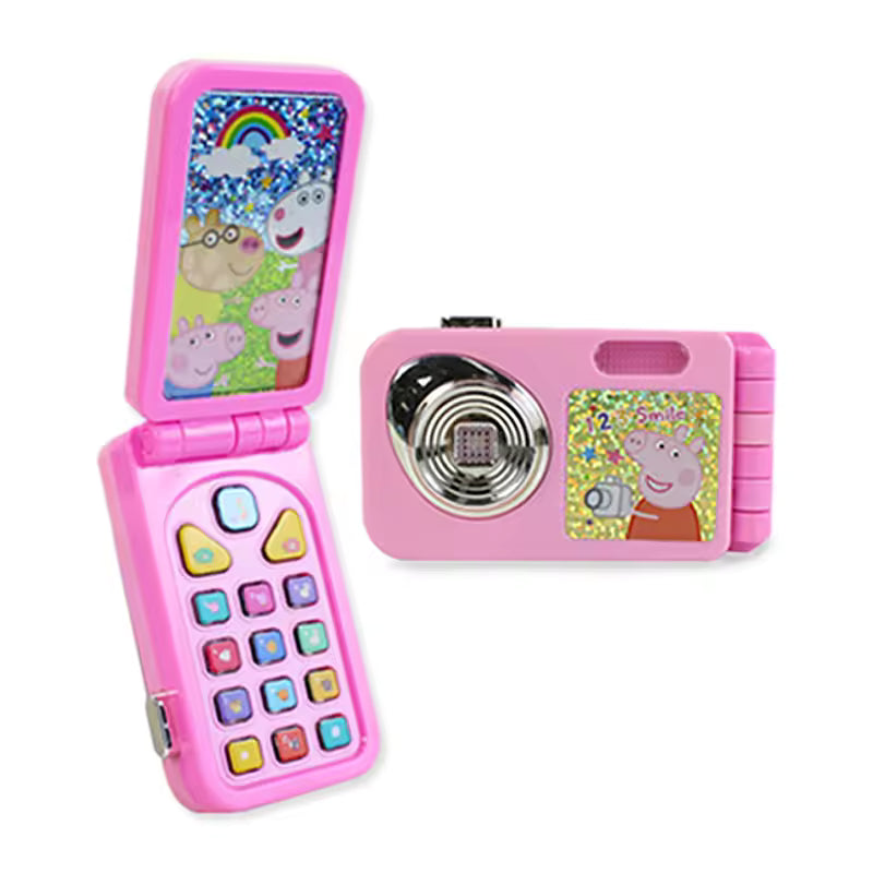 Peppa Pig Folding Mobile Phone Toy – Early Learning Play Phone for Kids