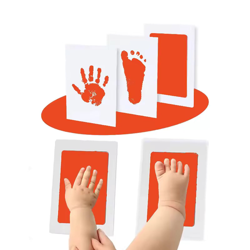 Baby Hand & Footprint Kit – Safe Ink Pad with Photo Frame