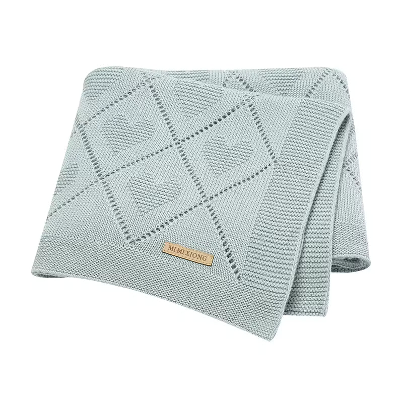 Super Soft Baby Blanket – Cotton Knit Swaddle