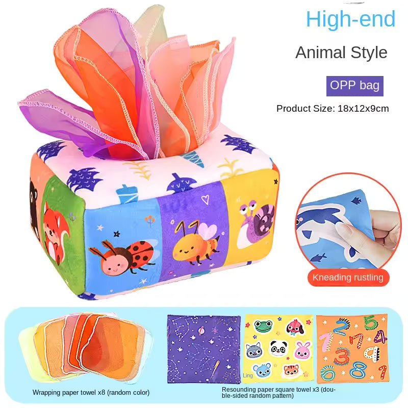 Montessori Magic Tissue Box – Baby Learning Toy