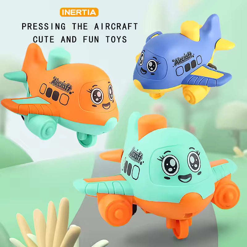 Press & Go Vehicle Toy Set – Aircraft & Animal Racing Cars for Toddlers
