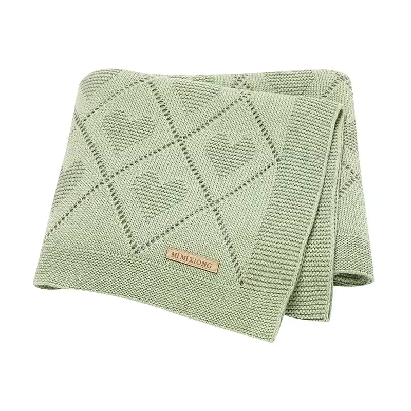 Super Soft Baby Blanket – Cotton Knit Swaddle