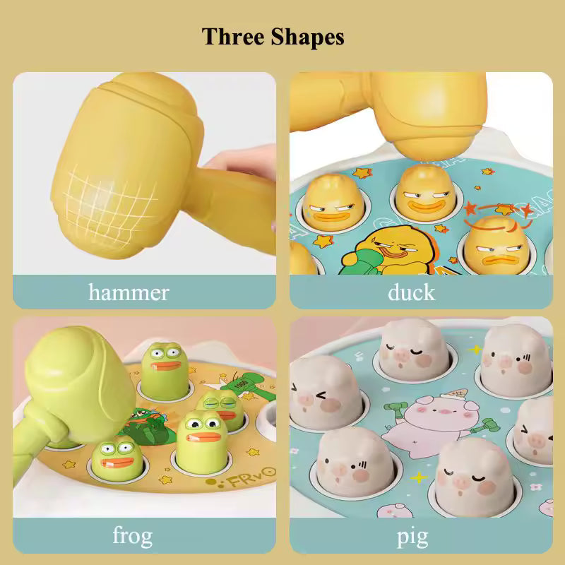 Baby Hammer Puzzle – Duck, Frog & Pig (12–24M)