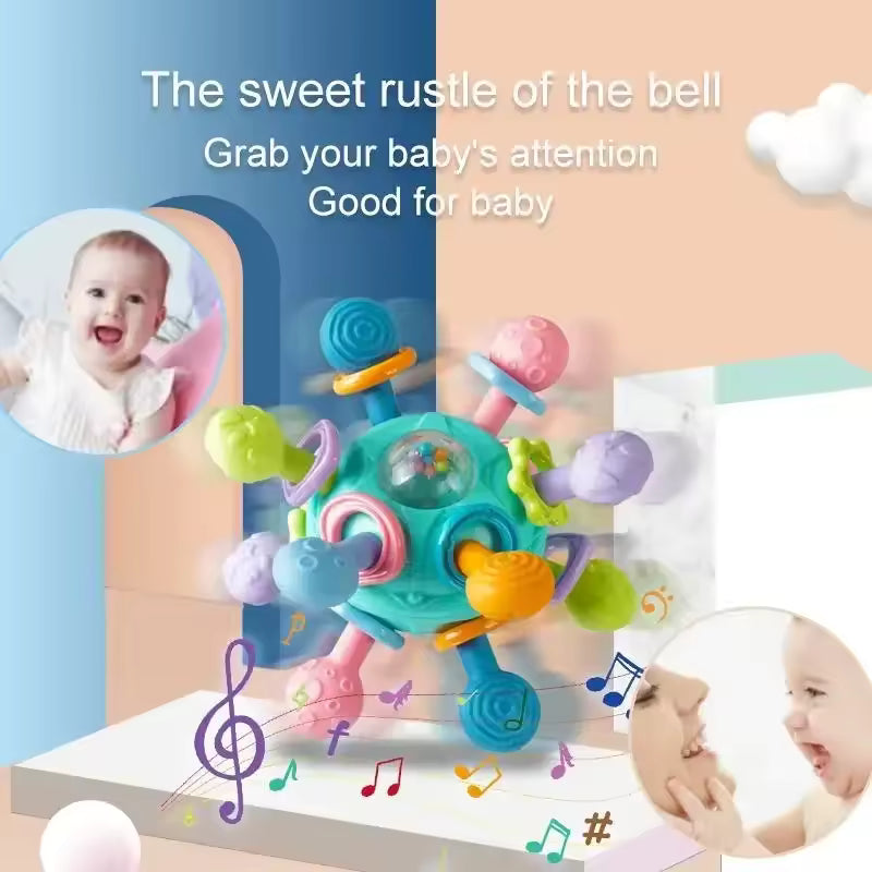 Rotating Rattle & Teether – Baby Toy (0–12M)