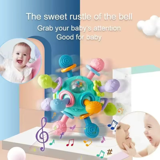 Rotating Rattle & Teether – Baby Toy (0–12M)