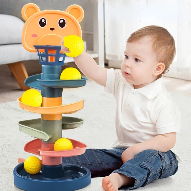 Montessori Rolling Ball – Sensory Track Toy