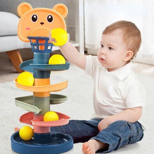Montessori Rolling Ball – Sensory Track Toy