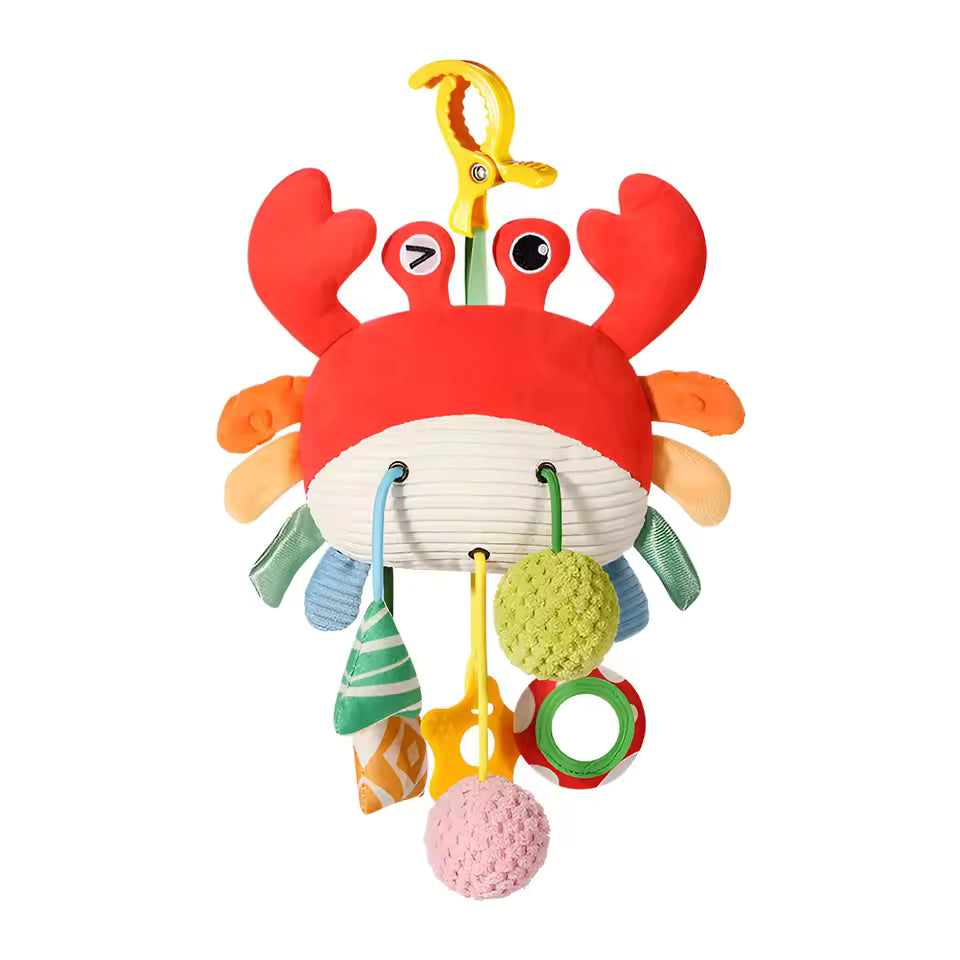 Hanging Baby Toy – Cartoon Drawstring Fun