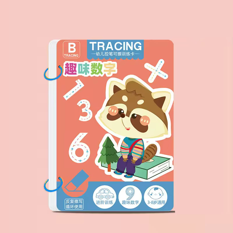 Toddler Tracing Practice Copybook – Reusable Pen Control Workbook