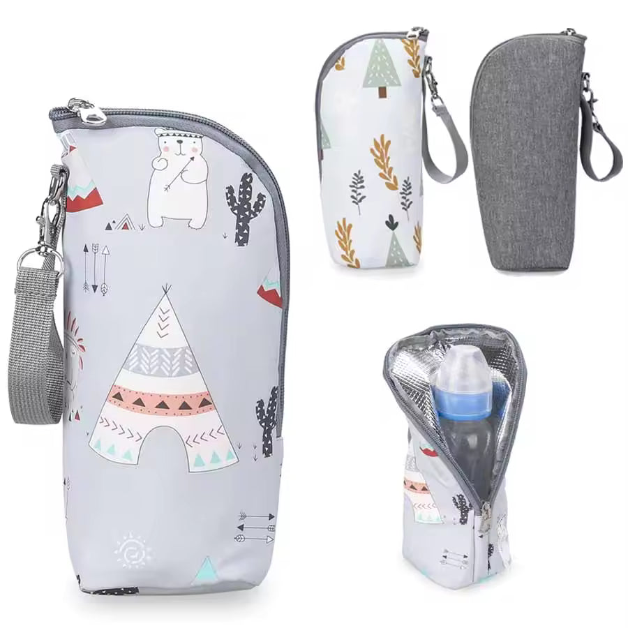 Portable Baby Bottle Warmer Bag – Insulated Feeding Bottle Bag