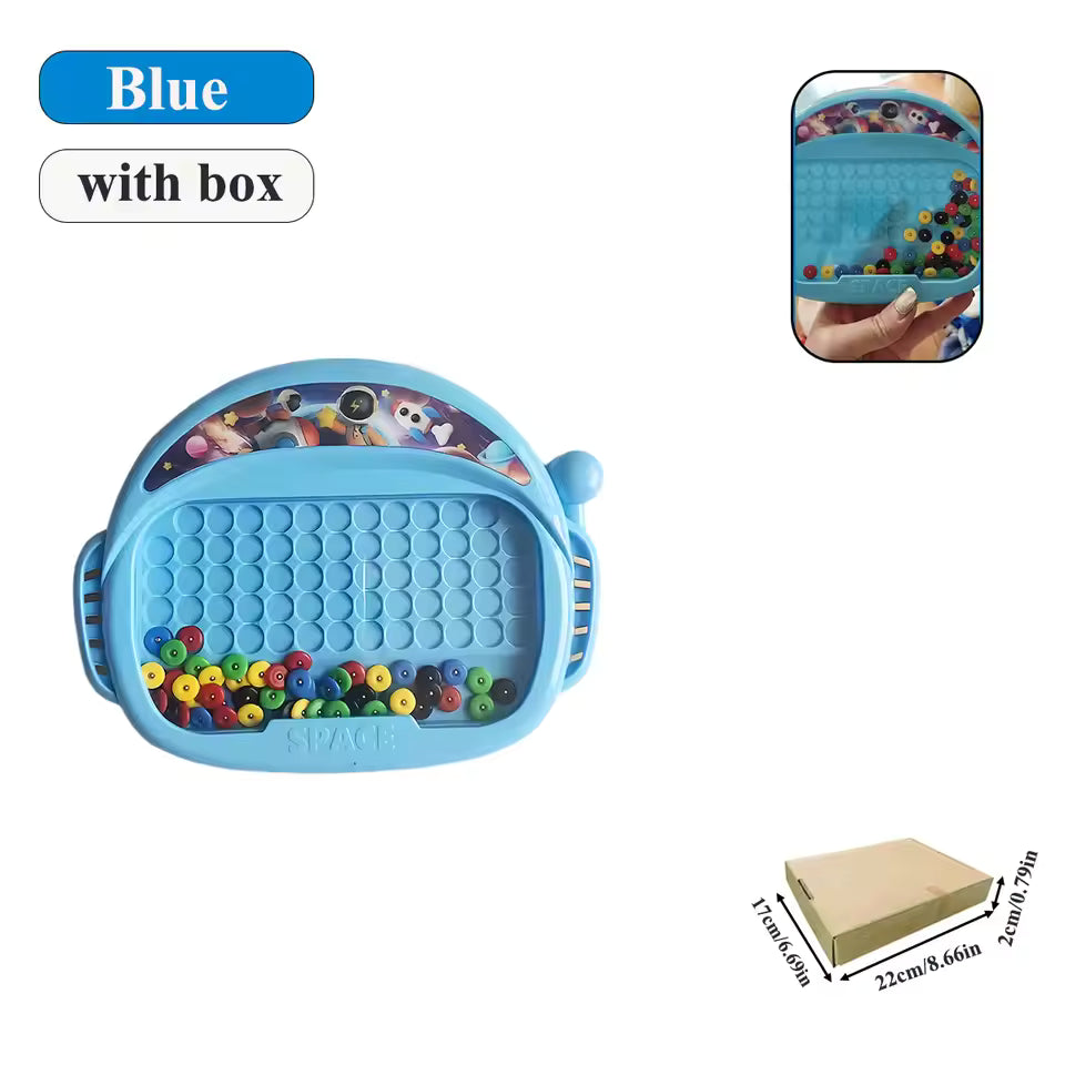 Magnetic Doodle Board – Kids Drawing Toy with Pen & Beads