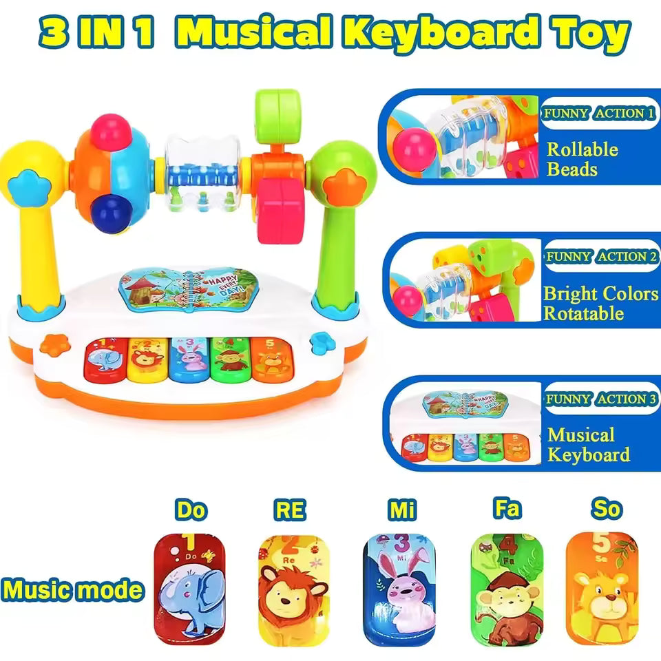 Baby Piano Toy – Musical Keyboard with Lights