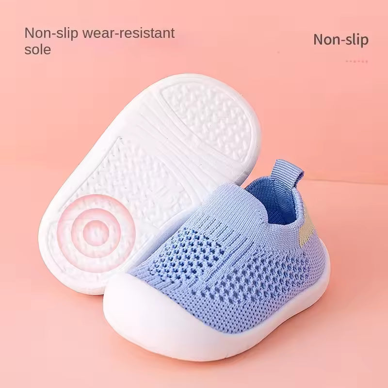 Toddler Knit Sneakers – Breathable Slip-On Kids Shoes