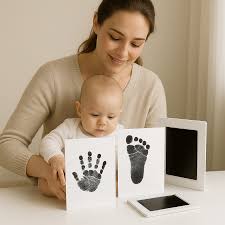 Baby Hand & Footprint Kit – Safe Ink Pad with Photo Frame